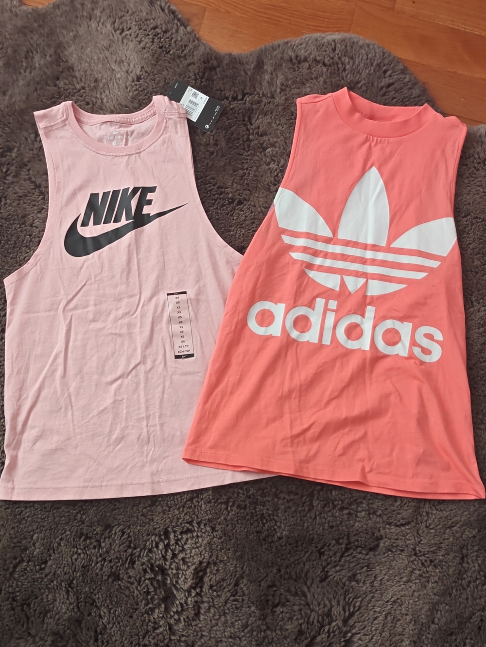 Nike Girls Light Pink Logo Tank Top - Sleeveless Athletic Tee